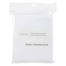 greeting card sleeves michaels Juvale - 7.6 x 5.7 in, Clear, 300 Pack Clear Card Sleeves By Recollections Recollections 4.25" x 5.5" Clear